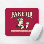 Tapis De Souris Faux ID : Underground College Hawaiian (Avec souris)