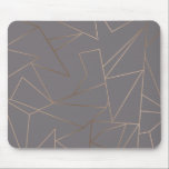 Tapis De Souris Faux or rose élégant moderne minimaliste géométriq<br><div class="desc">Design élégant et moderne représentant motif géométrique en or faux rose.</div>