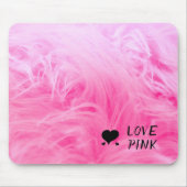 Tapis De Souris Faux Rose Clair Faux Feu Presque (Devant)