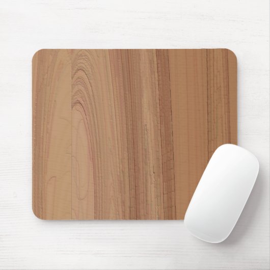 Tapis De Souris Faux Woodgrain Imprimer Mousepad (Avec souris)