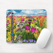 Tapis De Souris Fawn Birds (Avec souris)