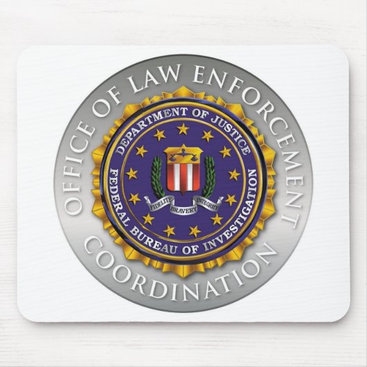 Tapis De Souris FBI Office of Law Enforcement (Devant)