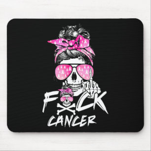 Tapis De Souris Fck Cancer du sein femmes guerrière rose Ruban Mes