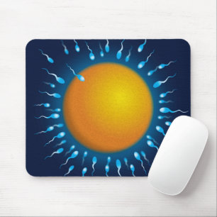 Tapis De Souris Fécondation des spermatozoïdes et des ovules Scien