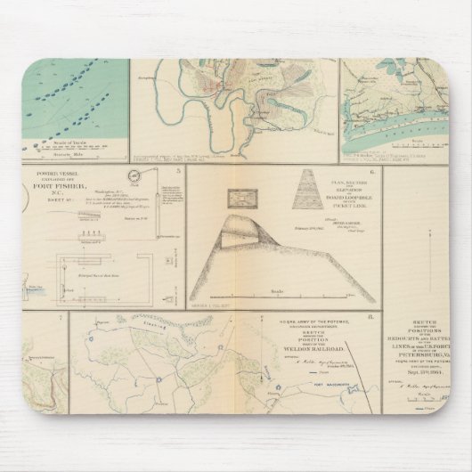 Tapis De Souris Federal Pt, NC Ft Pemberton (Devant)