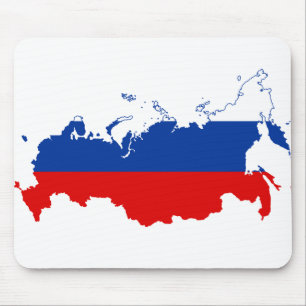 TAPIS DE SOURIS FÉDÉRATION DE RUSSIE - RUSSIE/DRAPEAU/CARTE/COUL