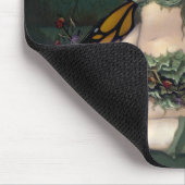 Tapis De Souris Fée avec les fleurs sèches Mousepad (Coin)