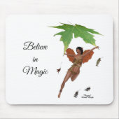 Tapis De Souris Fée Cute Avec Ailes Brown (Devant)