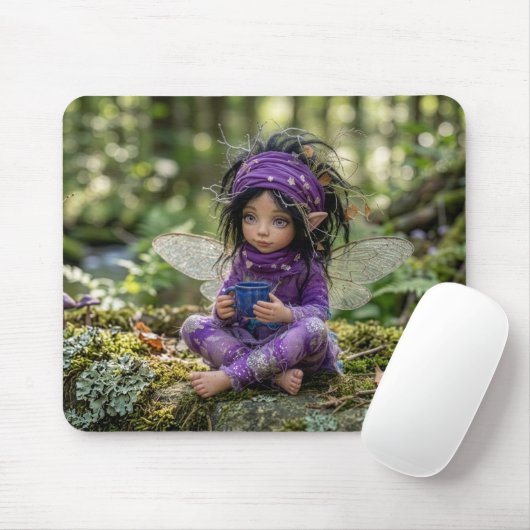 Tapis De Souris Fée dans le violet (Avec souris)