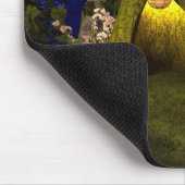 Tapis De Souris Fée dans une forêt de champignon pendant la nuit (Coin)