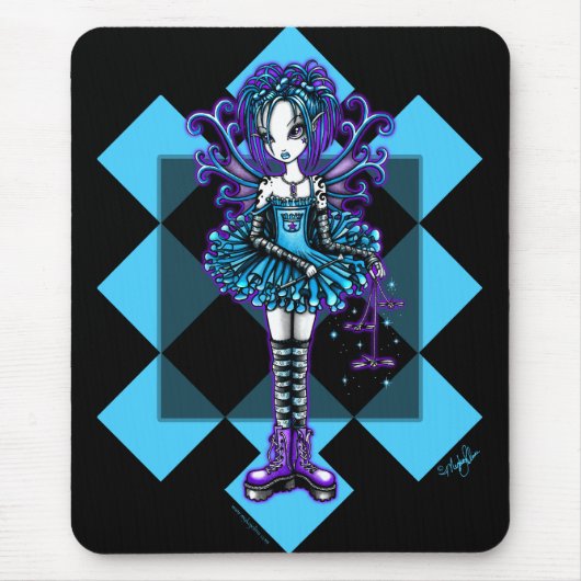 Tapis De Souris Fée de libellule de harlequin de "joueur de (Devant)