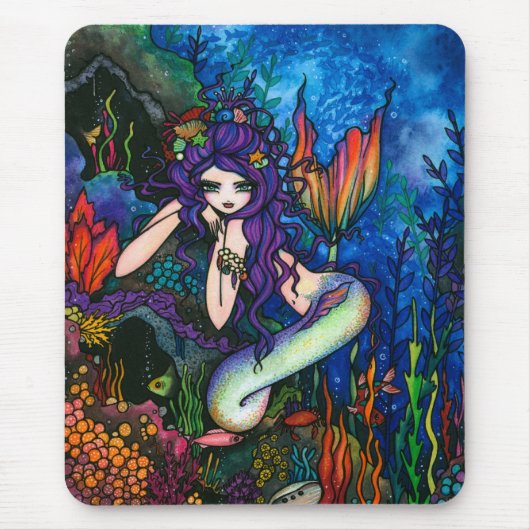Tapis De Souris Fée d'imaginaire de sirène de "Shannon" (Devant)