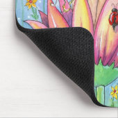 Tapis De Souris Fée en Pink Flower Mousepad par Molly Harrison (Coin)