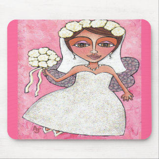 Tapis De Souris Fée et roses nuptiales - mousepad