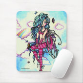 Tapis De Souris Fée féerique de ciel de papillon d'Aia (Avec souris)