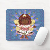 Tapis De Souris Fée Fille Noire (Avec souris)
