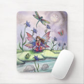Tapis de souris fée libellule Magie au crépuscule (Avec souris)