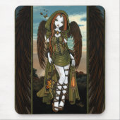 Tapis De Souris Fée Mousepad d'ange de chasseuse de dragon de (Devant)