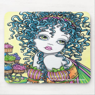 Tapis De Souris Fée Mousepad d'arc-en-ciel de gâteau de coupe de