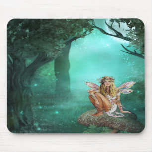 Tapis De Souris Fée s'asseyant sur une correction Mousepad de