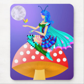 Tapis De Souris Fée sur champignon
