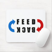 Tapis De Souris Feed back red and blue (Avec souris)