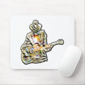 Tapis De Souris Feel the Blues - Conception de guitare artistique (Avec souris)