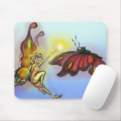 Tapis De Souris Féerie orange (Avec souris)