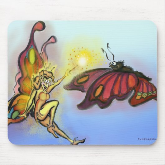 Tapis De Souris Féerie orange (Devant)