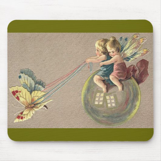 Tapis De Souris Fées montant une bulle (Devant)