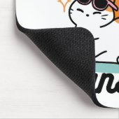 Tapis De Souris Feline fin au soleil - Chat Tropical relaxé (Coin)