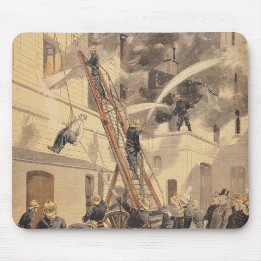 Tapis De Souris Felix Faure avec les pompiers (Devant)