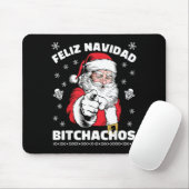 Tapis De Souris Feliz Navidad Achos Shirt Merry Xmas Funny Santa (Avec souris)