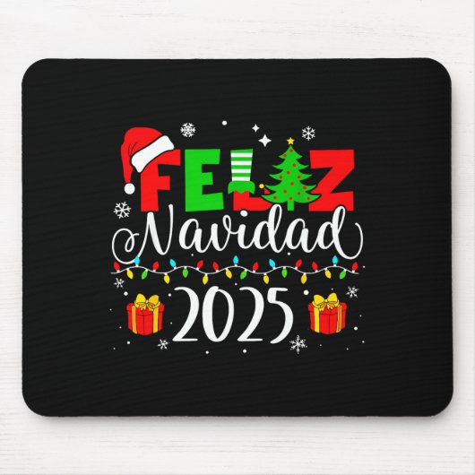 Tapis De Souris Feliz Navidad Matching Family Spanish Christmas Me (Devant)