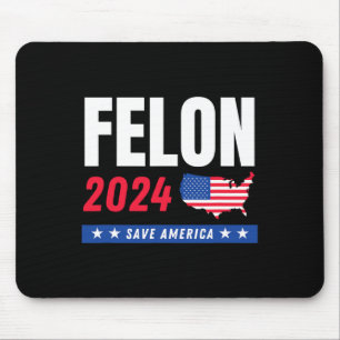 Tapis De Souris Felon Trump 2024 : Sauvez l'Amérique jour des élec
