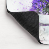 Tapis De Souris Féminin, lavande et bouquet de fleurs de pourpre (Coin)