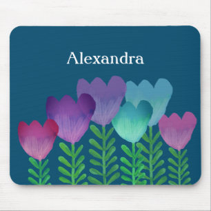Tapis De Souris Feminine coloré Floral Custom