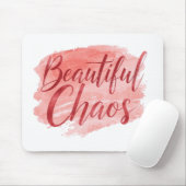 Tapis De Souris Feminine Pink Watercolor Beautiful Chaos (Avec souris)
