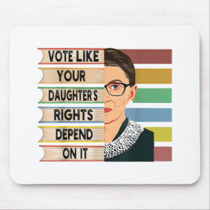 Tapis De Souris Feministe Ruth Bader Ginsburg RBG Citation Girl Wi