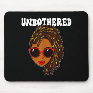 Tapis De Souris Femme afro lunettes de soleil imperturbable afro-a