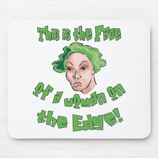 Tapis De Souris Femme au bord (Devant)