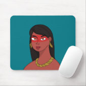 Tapis De Souris Femme autochtone (Avec souris)