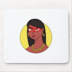Tapis De Souris Femme autochtone