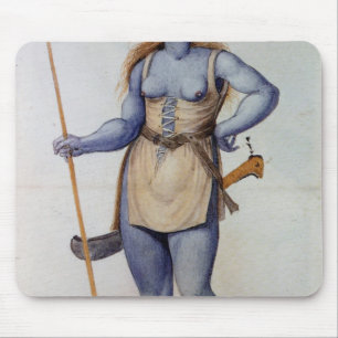 Tapis De Souris Femme britannique antique