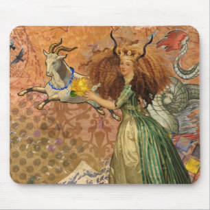 Tapis De Souris Femme Capricorne peinture astrologique du zodiaque