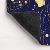 Tapis De Souris Femme céleste déesse Lune étoiles Ciel (Coin)
