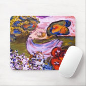 Tapis De Souris femme de flottement de zazzle (Avec souris)