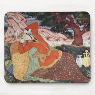 Tapis De Souris Femme de la cour de Shah Abbas I, 1585-1627