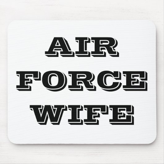 Tapis de souris Femme de l'Air Force (Devant)