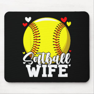 Tapis De Souris Femme de softball pour femmes famille assortie jou